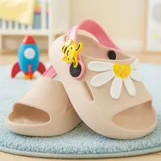 Chinelo Nuvem Slide  Abelha Margarida infantil meninas confortável unicórnio flor coração
