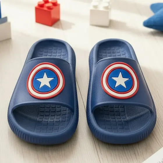 Chinelo Infantil Jovens Nuvem Meninos Slide Macios Desenho Leve Confortável Adolescentes
