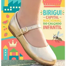 Sapatilha Infantil Feminina Boneca Preta Escolar Confortável Antiderrapante Com Fivela