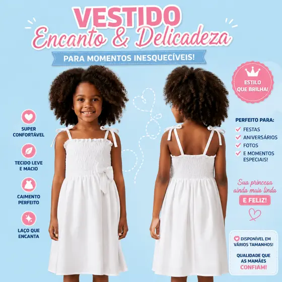 Vestido Infantil feminino lastex com alcinhas de amarrar– verão-moda kids-festa casual – natal–baby criança