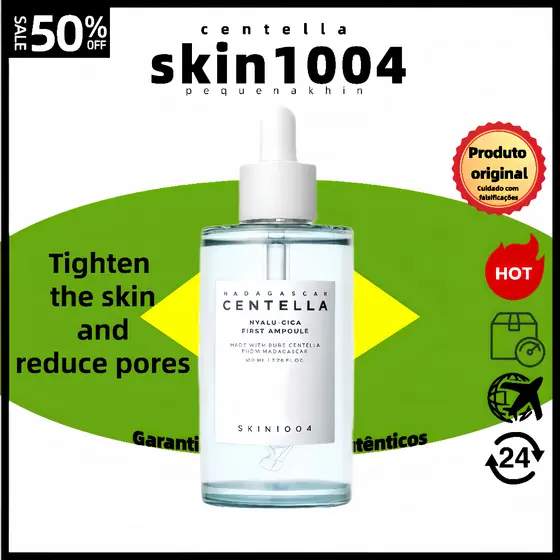 7.7 [SKIN1004] Hyalu-Cica Primeira Ampola 100ml | Soro Calmante E Hidratante Com Centella Ácido Hialurônico