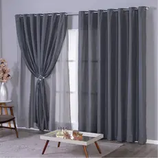 Cortina Voil Gaze de Linho 6,00x2,80/2,50/2,30 C/ Forro de Microfibra de Alta Qualidade