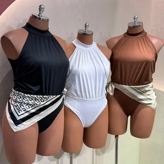Body Premium Plus Size Modelador Forro no Busto Fecho Regulável Zero Transparência Versátil