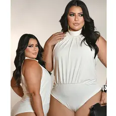 Body Halter Midi e Plus Size Modelador Elegante Forro no Busto Fecho Regulável Zero Transparência Versátil
