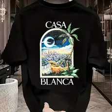 Camiseta Masculina Blusa Estampa Noite Camisa 100% Algodão
