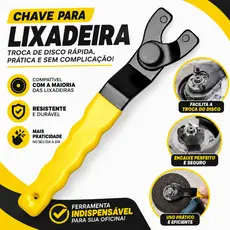 Chave 2 Pino Universal Ajustável Para Esmerilhadeira Lixadeira