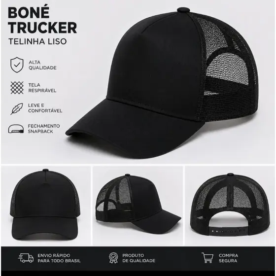 Boné Telinha Liso Unissex Aba Curva Estiloso Respirável Streetwear