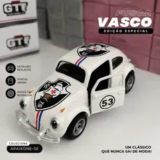 Miniatura Volkswagen Fusca Herbie Branco Time De Futebol Ícone de Estilo e Pensado em em Cada Detalhe