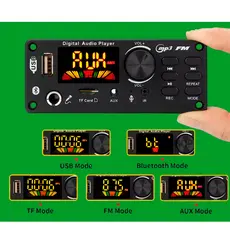 Placa Amplificada Decodificadora  80w Bluetooth 5.1 Módulo Áudio Usb FM 12V Pronta entrega