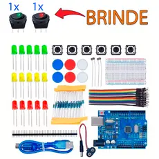 Kit Arduino Uno Compatível Completo – Eletrônica, Robótica e Projetos Iniciais