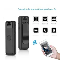 Mini câmera Portátil HD 1080P Do Projeto Grampo Traseiro WiFi visualização Remota Gravadores