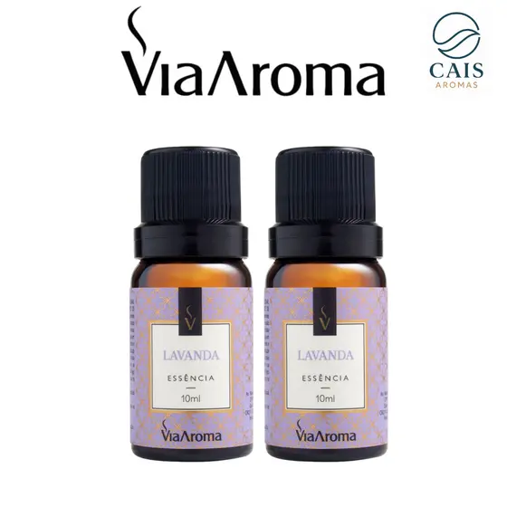 Kit 2 Essências Via Aroma 10 ML para Aromatizador Difusor Elétrico