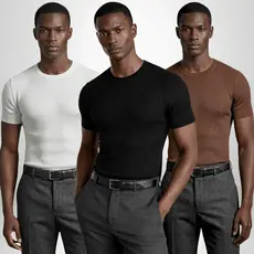Camiseta Masculina Canelada Com 3, 2 ou 1un Academia Casual Conforto e Durabilidade