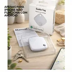 Sualio Tag Smart Tracker Rastreador GPS Resistente Água Branco