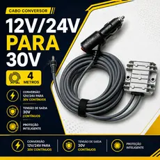 Inversor DC para Starlink Mini 12V 24V Para 30V Conversor Veicular 4 metros