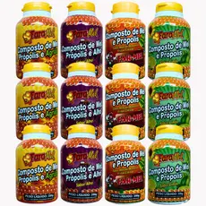 Kit Composto de Mel - Agrião + Alho + Limão + Abacaxi Farmel 350g