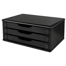 Suporte para Monitor Souza 3 Gavetas Preto