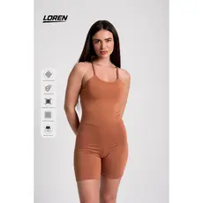 Macaquinho Academia Fitness Feminino Zero Transparencia Alça Fina e Costas Cruzadas
