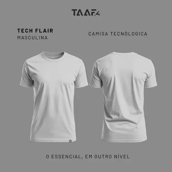 Camiseta Masculina Modal Tech Anti Odor Branca Lisa Camisa Não Amassa Controle Térmico Treino Casual Dia a Dia Academia