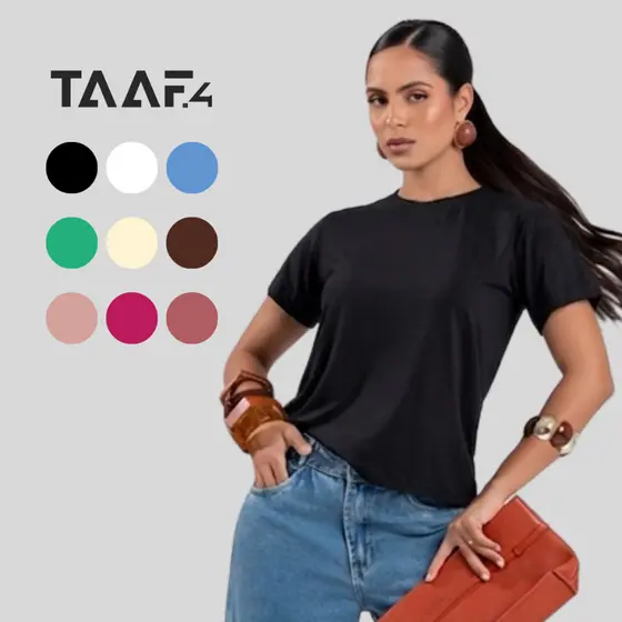 Camiseta Tech Feminina Modal Fit Não Esquenta Não Amassa Anti odor Treino Corrida Academia Dia a Dia Não Desbota Casual