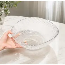 Saladeira Tigela Bowl Salada Organizador De Frutas Fruteira Transparente Resistente Acrílico Gourmet