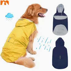 【Muhsinpet】Capa De Chuva Para Cachorro Capa de chuva à prova d'água Capa de chuva para cães reflexiva para o exterior
