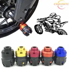 [EL] 2 Peças Protetor Universal De Colisão De Motocicleta De Garfo Dianteiro De Alumínio Moto Proteção De Roda Tampa Des