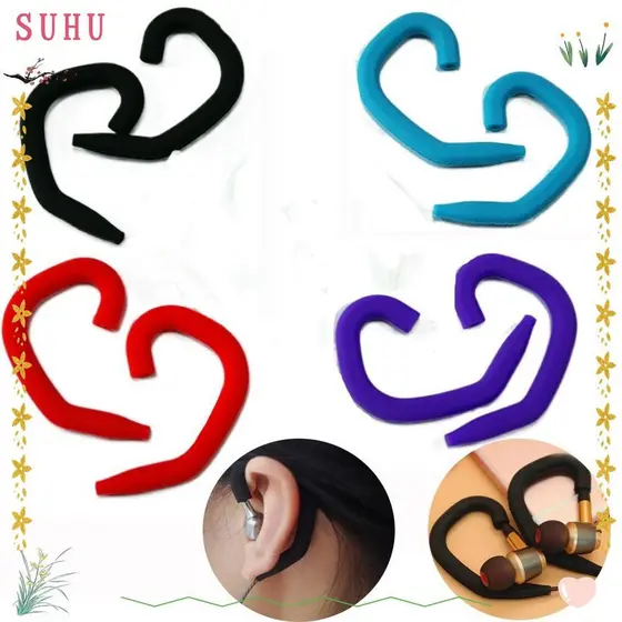 Cabide De Fone De Ouvido SUHU , Gancho De Orelha De Silicone Universal , Laço Esportivo Ecológico À Prova D'água Macio