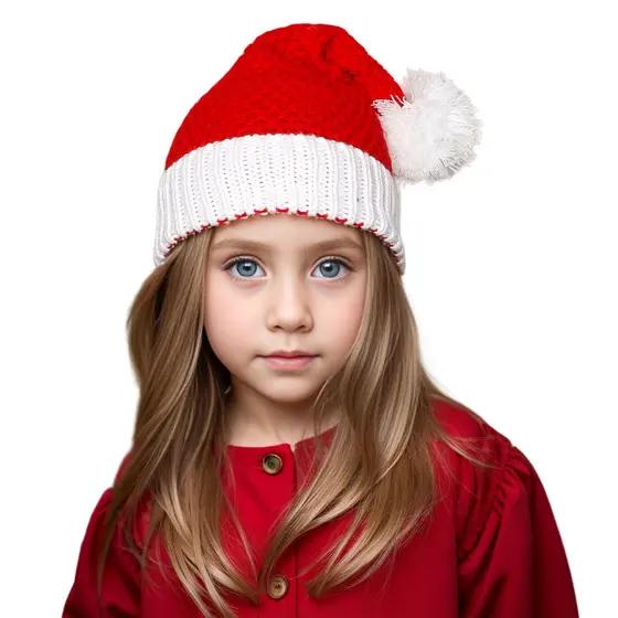 Chapéu De Malha De Natal Bonito Adulto Crianças Gorro Macio Papai Noel Festa De Ano Novo Presente Decoração