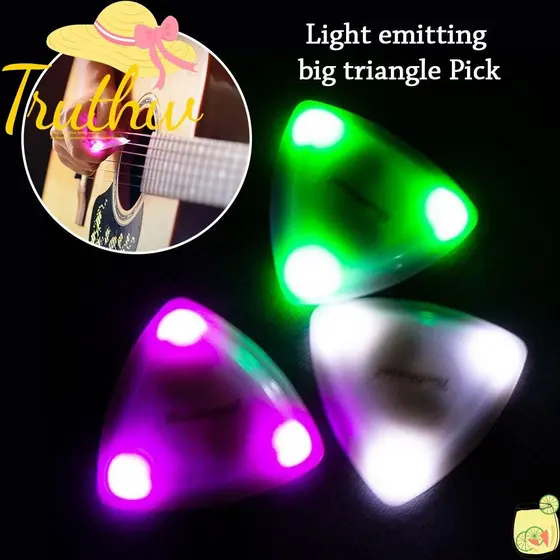 TRUTHW Palhetas Para Guitarra Acústica Elétrica Baixo Parte De Luminosas