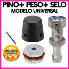 Kit Reparo Panela de Pressão Universal Peso Pino Válvula Segurança de Alumínio 3 Peças