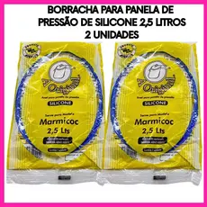 Borracha Panela de Pressão 2,5 Litros Silicone Universal Reposição Vedação 2 Unidades