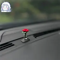 Requintado Rosa Decoração De Interiores De Carro Mini Peças De Cura Personalidade Feminino Lindo Interior Console Centra