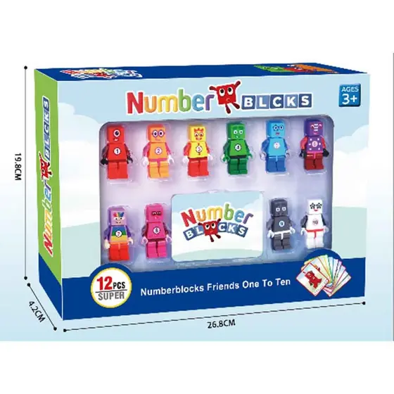 Brinquedo De Bloco De Construção De Modelo De Personagem Numberblocks