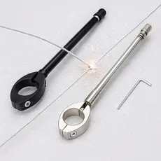 Antena Corta Pipa Moto Retrátil Anti-Cerol Inox para Guidão 0923