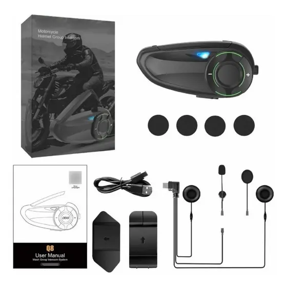 Fone Bluetooth Para Capacete Moto Ideal Para Entregadores Chamadas Música Áudio Claro