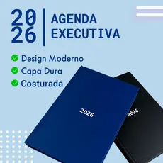 Agenda 2026 Executiva Diária Planner Classic Brochura Costurada
