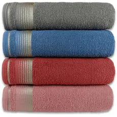 SUPER KIT 4 Toalhas de Banho Banhão Algodão Gigante 75x150cm Toalha Luxo