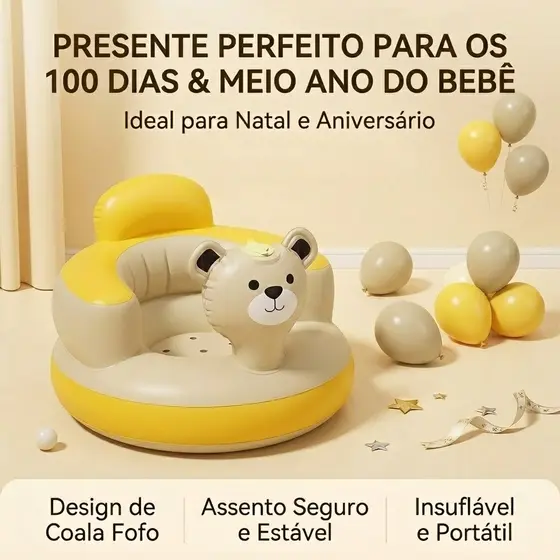 Portátil Sofá Infantil Inflável Cadeira Poltrona Para Bebês Jogos Internos E Externos