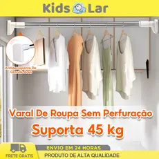 Varão Extensivel SEM FUROS Grande Maior Medida Em Inox Multiuso Resistente Porta Cortina De Box E Banheiro