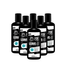 Kit 6 Leave-In FOX FOR MEN 240ml Hidratação Proteção Solar Térmica Semestral Profissional Original
