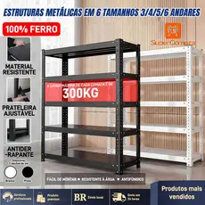 Multifunctional reinforced 300KG steel shelf strong bearing capacity most convenient storage