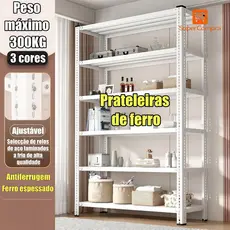 Estante Prateleira de aço prateleira de aço reforçada alta capacidade de carga fácil organização