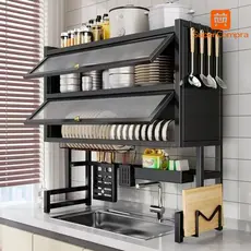 85cm Hanging Dish Drainer Boutique Kitchen Rack Stainless Steel Dish Organizer Kitchen Quality