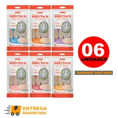 Petisco Cremoso Para Gatos Nutrisco Sabores Diversos com 24 Tubos