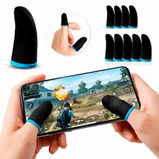 Kit luvinhas de dedo Gamer Anti Suor Free Fire PUBG Call of Duty Dedal Touch Alta Sensibilidade