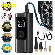 Bomba de Ar Elétrica Compacta Compressor Portátil para Pneus de Carro, Moto e Bicicleta M6
