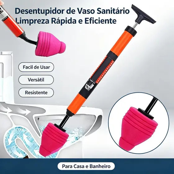 desentupidor alta pressão para vaso sanitário e pia, ferramenta doméstica