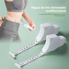Fita Métrica Corporal com Calculadora de IMC, Kit com 3 Unidades para Medidas Antropométricas Fitness