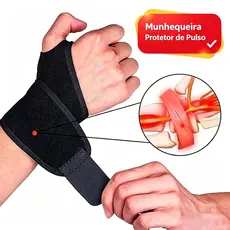 Munhequeira De Compressão Ajustável - Alívio De Dor E Tendinite !